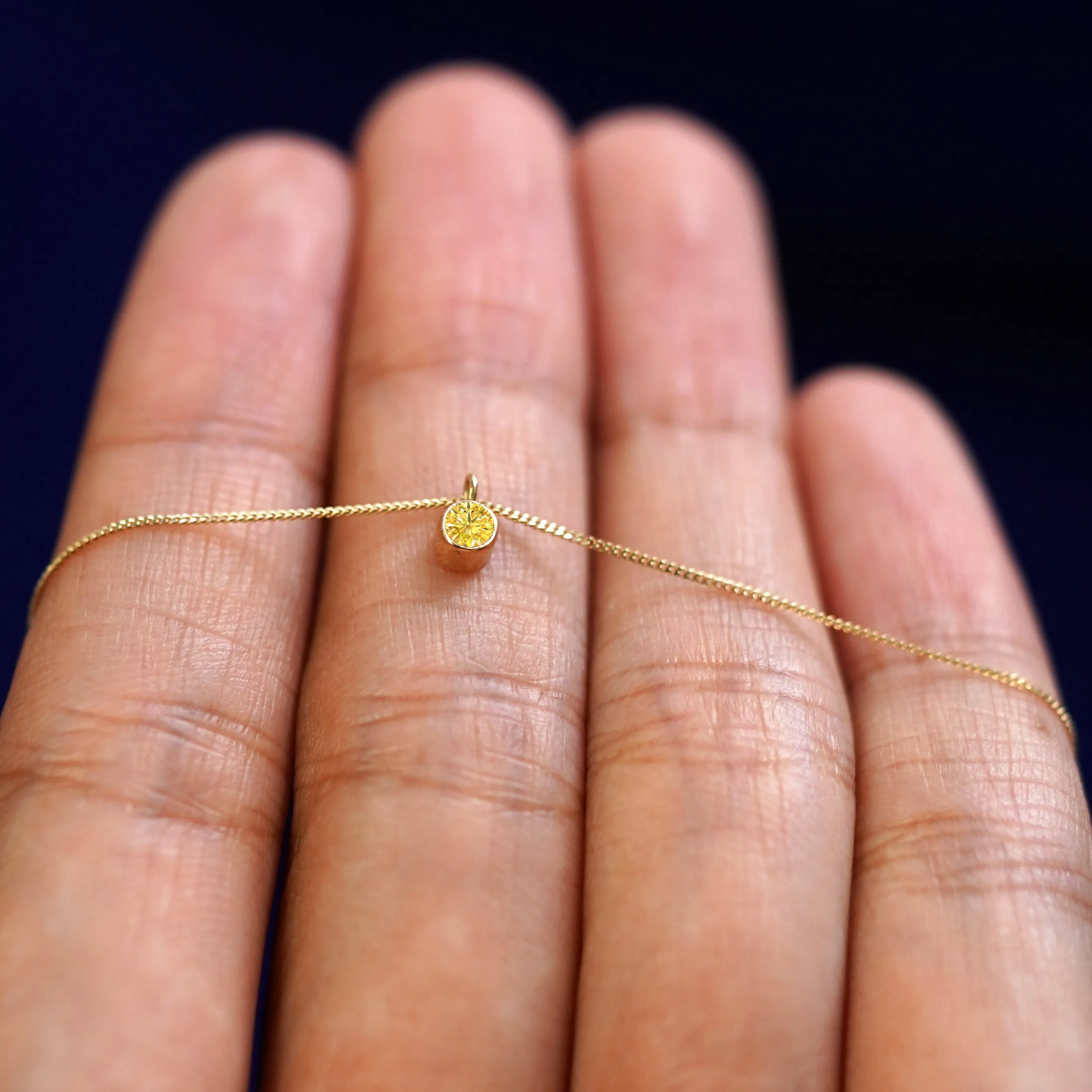 Yellow Diamond Necklace