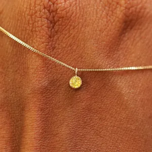Yellow Diamond Necklace