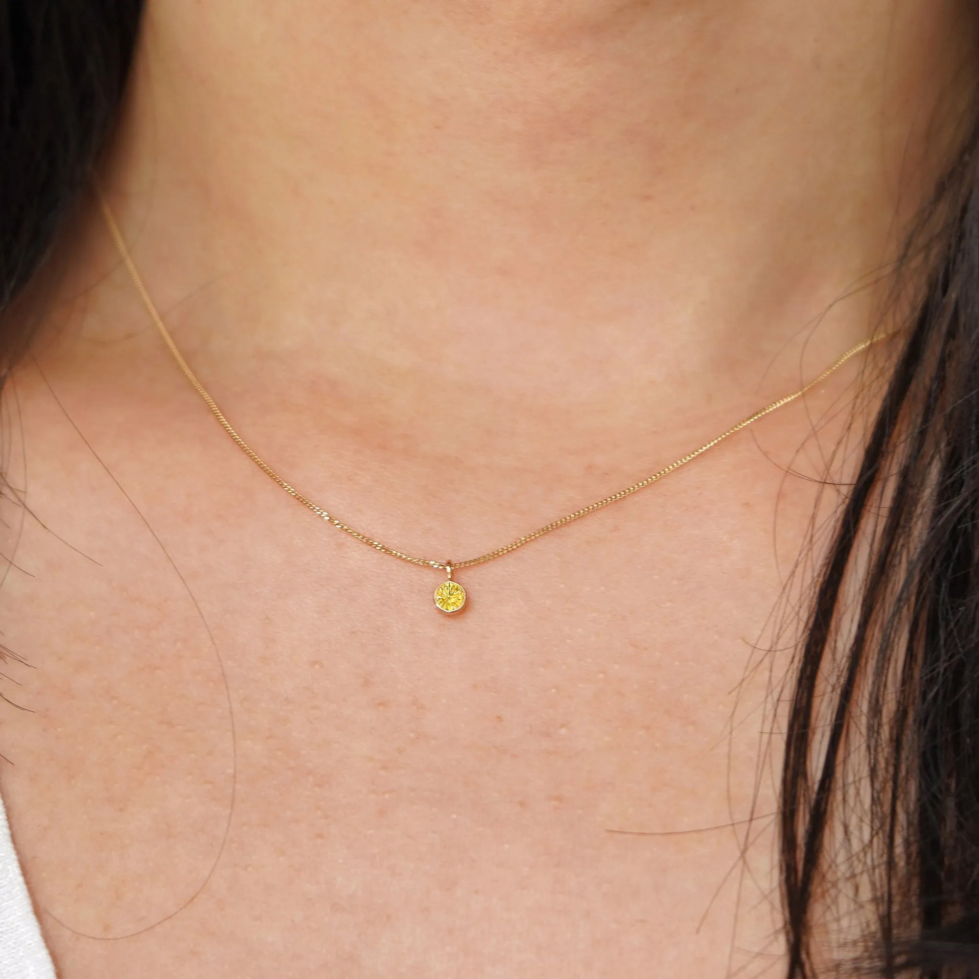 Yellow Diamond Necklace