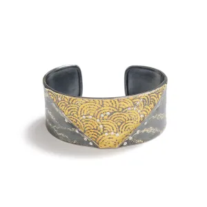 Yellow Gold and Diamond Cuff