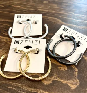 Zenzii- Large Classic Hoops